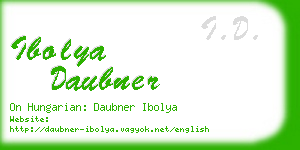 ibolya daubner business card